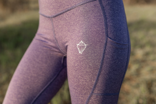 Arctic Glacier Leggings Marble Purple - Uhventure