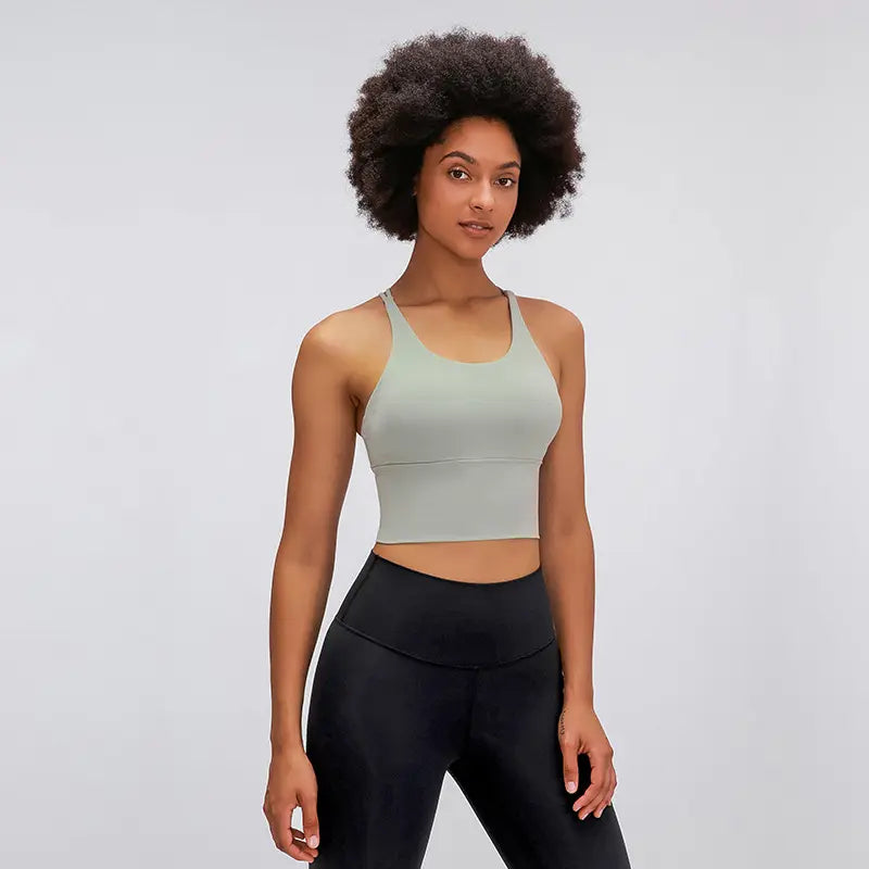 Padded Sports Bra - Cloudy Beach Sunset – Bloomkins Shops (part of